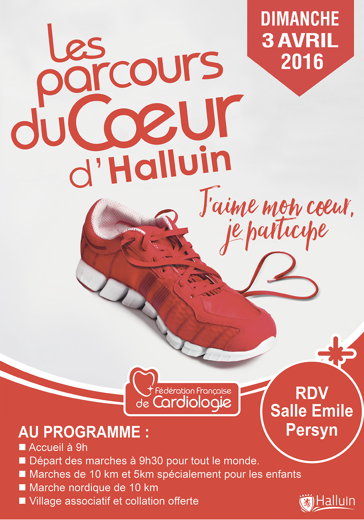 Les Parcours Du Coeur - Ville D'Halluin (59 - Nord)